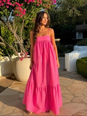 💗AVN Dress from Italy Pink summer dress sun dress maxi dress